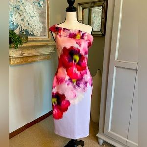 Ted Baker London Stunning colorful cocktail dress. Size Medium